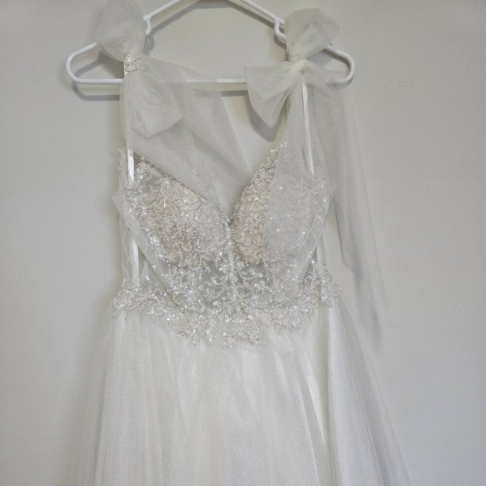 Bridal white short dress
